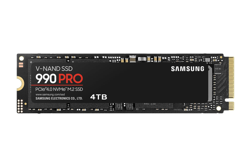 Samsung SSD 990 PRO 4TB, PCIe 4.0 M.2 2280, Up to 7,450 MB/s