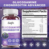 Catfit Glucosamine Chondroitin Gummies,Extra Strength Joint Health Support Supplement with MSM & Elderberry, Antioxidant Immune Support Supplement for Adults Men & Women (2 Pack)