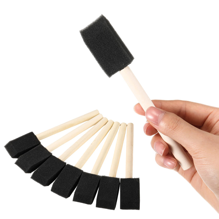 Bulk Foam Paint Brushes, 100 Pcs Disposable, 1-inch Sponge Brushes for Painting, Staining, Varnishes & DIY Craft Projects - By TX liteart