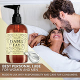 16 Oz, NO Parabens NO Glycerin, Natural Personal Lubricant for Sensitive Skin, Isabel Fay - Water Based - Best Personal Lube for Women and Men