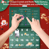 Crystal Advent Calendar 2024,24 Days Christmas Countdown Calendar Gifts for Kids,Stone Learning Collection with Unique Crystal and Rocks for Adults Teens