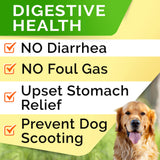 STRELLALAB Pet Probiotics for Dogs & Digestive Enzymes - Digestion & Gut Health Treats, Dog Probiotics Chews, Fiber Supplement, Anti Diarrhea, Constipation, Upset Stomach&Gas Relief, Canine Prebiotic