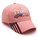 Trump Merchandise Trump Hat 2024 for President MAGA Hat Make America Great Again with USA Flag Cap Donald Trump Gifts Pink