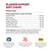 NaturVet Bladder Support Plus Cranberry for Dogs, 60 ct Soft Chews, Made in The USA with Globally Source Ingredients