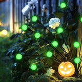 PATIOPIA 4 Pack Halloween Decorations Outdoor Waterproof 40 LED Firefly Garden Lights,Solar Lights for Outside,Solar Lights Outdoor,Solar Garden Lights for Halloween,Christmas,Yard,Patio(Green)