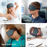 LitBear Breathable Sleep Mask, 3D Eye Mak Sleep for Side Sleepers Women Men, Light Blocking Sleeping Mask with Adjustable Strap, Soft Lightweight Eye Cover for Travel, Night Work, Nap -Ice Blue