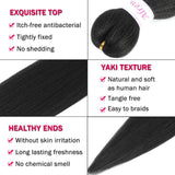 Braiding Hair Dark Brown 16 Inch 8 Packs Hair Extensions Professional Synthetic Braid Hair Crochet Braids, Soft Yaki Texture, Hot Water Setting (16 Inch (Pack of 8), 4#)