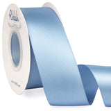 Ribbli Dusty Blue Satin Ribbon,Double Faced Satin 1-1/2 inch x Continuous 25 Yards,Use for Bows Bouquet,Gift Wrapping,Wedding Decoration,Floral Arrangement