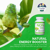 TAIGASEA - Wild Noni Pure Fruit Extract Capsules, Noni Capsules for Immune Support, Joint Support and More, Natural Noni Adaptogens Supplements with Antioxidants, 1000mg, 120 Vegetarian Capsules
