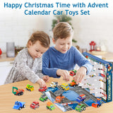 Advent Calendar 2024 for Kids Boys, 24 Days Christmas Countdown Calendar with Cute Pull-Back Cars Vehicles, Holiday Gift for Kids, Christmas Countdown Calendars for Kids Boys Toddlers