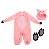 Spooktacular Creations Halloween Baby Piggy Costume with Pink BowTie for Infants, Kids Unisex Halloween Trick or Treat Dress up, Animal Themed Party (3T (3-4 yrs))