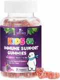 Kids & Toddler Immune Support Gummies with Vitamin C, Zinc & Echinacea - Immune Support Gummy for Kids, Daily Childrens Immune Support Vitamins Supplement, Vegan & Non-GMO, Berry Flavor - 90 Gummies