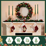 Honoson 4 Pieces Christmas LED Taper Advent Candles Flameless Taper Candles Flickering Candles for Halloween Hanukkah Christmas Advent Rituals Holidays Church, Celebration Home Decor (Green)