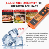 ThermoPro TP420 2-in-1 Instant Read Thermometer for Cooking, Infrared Thermometer Cooking Thermometer with Meat Probe, Non-Contact Laser Meat Thermometer for Griddle Grill Pizza Oven HVAC Pool