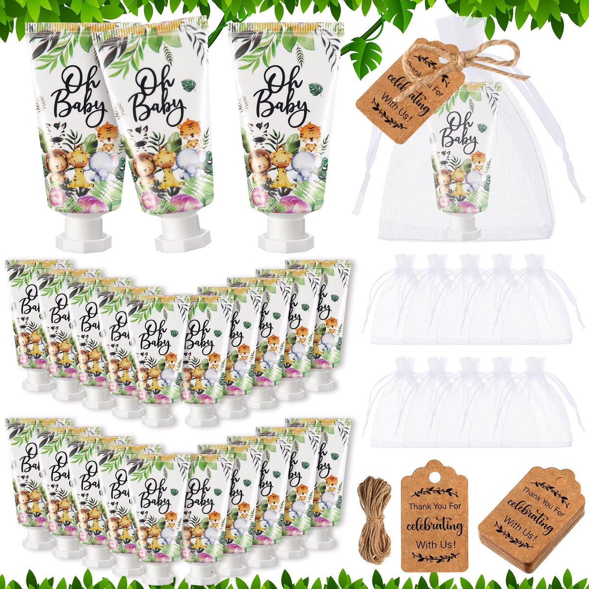 Dansib 48 Sets Baby Shower Hand Cream Wedding Hand Cream Gifts Baby Sh
