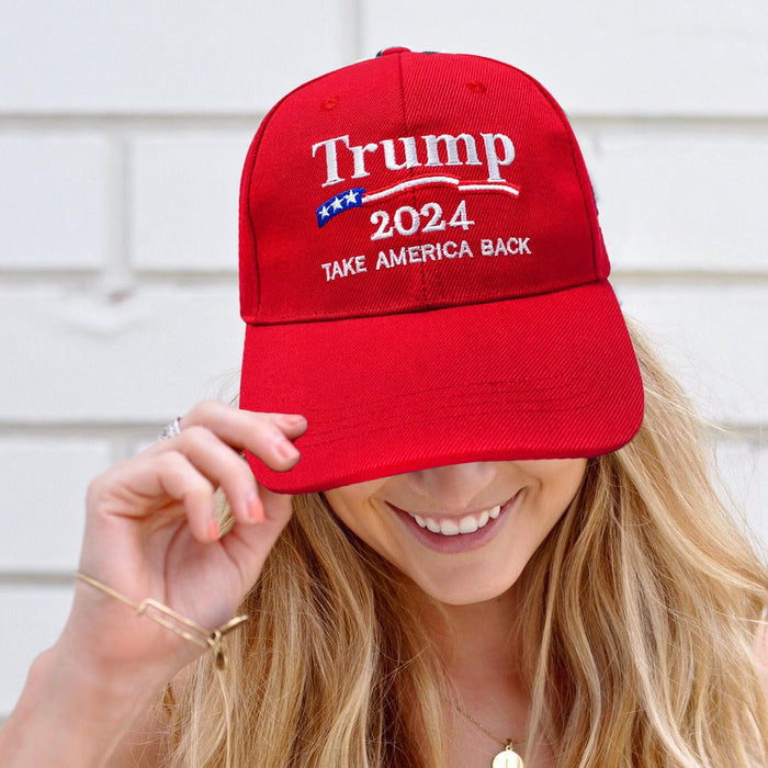 Trump Hat 2024, MAGA Hat, 2 Pack Make America Great Again Hat, Trump Merchandise, 45 47 Hat, Donald Trump Hats for Men Women 2024, Campaign Hat Trump Cap Red