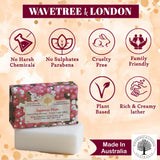 Wavertree & London Japanese Plum Scented Natural Soap (2 Bars), 7oz Moisturizing French Triple Milled Soap Bars enriched with shea butter - Pure Plant Oil Bath & Body Soap for All Skin Types