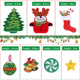 36pcs Christmas Iron on Patches Embroidered Sew Applique Repair Patch for Craft, Clothing, Decoration and DIY Christmas Gifts