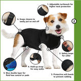 Suitical Recovery Suit for Dogs – 2XSmall – Black. Professional Body Shirt as Alternative to Dog Cone