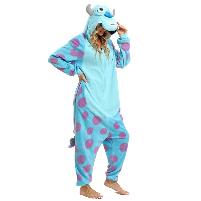 BGOKTA Halloween Animal Onesie Pajamas for Adults Costume Cosplay Homewear One Piece