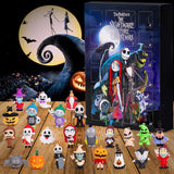 Halloween Advent Calendar 2024,Contains 24 Gifts, Nightmare Before Christmas Advent Calendar, Scary Halloween Doll Collectible Horror Figures Gift for Kids Teen Adults