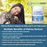 Cat and Dog Kidney Support, Natural Renal Supplements to Support Pets, Feline, Canine Healthy Kidney Function and Urinary Tract. Essential for Pet Health, Pet Alive, Easy to Add to Cats and Dogs Food