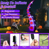 Danxilu 14 FT Huge Halloween Inflatables Octopus Tentacles Built-in LED Lights Inflatable Blow Up Yard Decoration for Halloween Outdoor Decorations Holiday Party Decor Lawn Outside