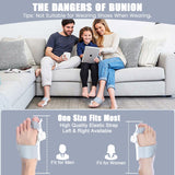 Ecqizer Bunion Corrector for Women & Men,Adjustable Knob Bunion Corrector for Women Big Toe,Bunion Splint for Bunion Relief,Orthopedic Toe Straightener Suitable for Left and Right Feet