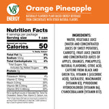 V8 +Energy Orange Pineapple Juice Energy Drink, 8 fl oz Can (24 Pack)