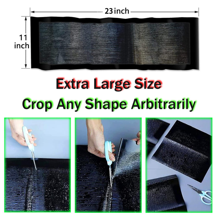 Sticky Mouse Trap Mouse Glue Traps Sticky Rat Trap That Work for Trapping Snakes Rats Roaches Rodents 47 Inch Large Heavy Duty Pre Baited Mats Indoor Outdoor(Black, 3 Pack) (23.6''×10.8''-3pcs)