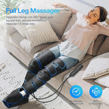 Air Compression Leg Massager for Blood Flow Circulation, FSA Electric Shiatsu Foot Massager Machine with 3 Modes 3 Intensities, Deep Kneading Knee Calf Massager for Pain Relief, Gifts for Men Women