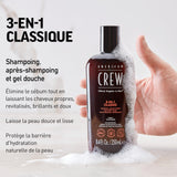 American Crew 3-in-1 Shampoo and Conditioners, 33.8 Fluid Ounce