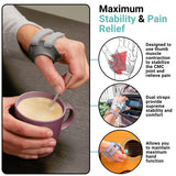 PUSH MetaGrip CMC Thumb Brace for Osteoarthritis CMC Joint Pain. Stabilizes Thumb CMC Joint Without Limiting Hand Function. (Right, Small)