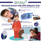 Wet-Stop 3 Blue Bedwetting Enuresis Alarm with Loud Sound and Strong Vibration for Boys or Girls, Proven Solution for Bedwetters