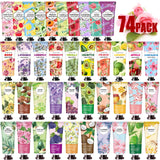 74 PACK Hand Cream Mothers Day Gifts for Mom,Plant Fragrance Hand Cream For Women and Girls,Moisturizing Hand Lotion For Dry Hands,Travel Size Mini Lotion Perfect for Mother's Day Gifts in Bulk