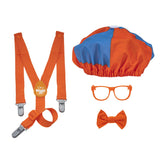 Blippi Dress Up Roleplay Set with Bow Tie, Suspenders, Hats, Glasses - For Toddlers