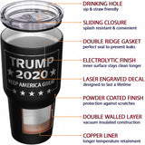 We The People Holsters - Trump 2020 - Keep America Great - Keep America Great Travel Mug - American Flag Coffee Travel Mug - Republican Tumbler - Double Insulated Tumbler - 30 oz