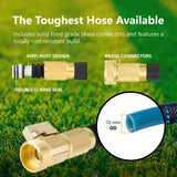 ROLIO Expandable Garden Hose with 9 Function Nozzle Spray Includes Reel (50 Feet)