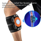 Sciatica Pain Relief Brace Devices, Sciatica Nerve Knee Brace with Wider Pressure Pads, Sciatic Ease Pain Relief Calf Brace With Dual Support Targeted Compression for Sciatic Pain, Hip Pain Relief