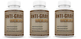 Justified Laboratories Anti Gray Hair 9000 Helps Restore Natural Hair Color 60 Capsules Per Bottle 3 Pack