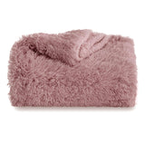 Bedsure Soft Dusty Pink Twin Blanket for Bed, Fluffy Fuzzy Blankets Twin Size for Couch, Sofa, Cozy Plush Sherpa Fleece Faux Fur Blanket, Thick Warm Christmas Blanket Gifts for Women, Men, 60x80