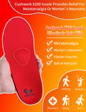 Cushwork Metatarsalgia Insoles for Ball of Foot Pain,Morton's Neuroma,Heavy Duty Arch Supports Insoles,Orthotic Insoles,Men Women Shoe Insert for Metatarsal,Foot Pain Relief-F