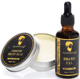 Beard Grooming & Trimming Kit for Men Care - Beard Brush, Beard Comb, Unscented Beard Oil Leave in Conditioner, Mustache & Beard Balm Butter Wax Growth, Styling - Stocking Stuffers Set