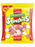 SWIZZLES Drumstick Squashies Original Sweets - Raspberry and Milk Flavour Foam Gum Sweets (Price Marked) Single Pack 120g