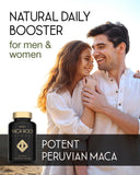 Maca Root 5000mg - Maca Root Capsules for Women & Men - High Potency Herbal Booster - Black & Yellow Macca Root Powder Extract - 180 Maca Tablets 6-Month Supply - British Made High Strength Supplement