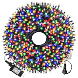 XTF2015 105ft 300 LED Christmas String Lights, End-to-End Plug 8 Modes Christmas Lights - UL Certified - Outdoor Indoor Fairy Lights Christmas Tree, Patio, Garden, Party, Wedding, Holiday (Multicolor)