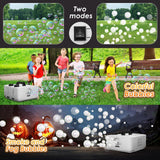 blessny 2-in-1 Fog Bubble Machine, Smoke Bubble Maker for Stage Halloween Christmas Birthday Party Wedding, 8000+Fog Filled Bubble Per Minute, 250W (White)