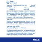 Pure Encapsulations - Vitamin K & D - Hypoallergenic formula with vitamin K1, K2, and D3 for strong bones - 60 capsules