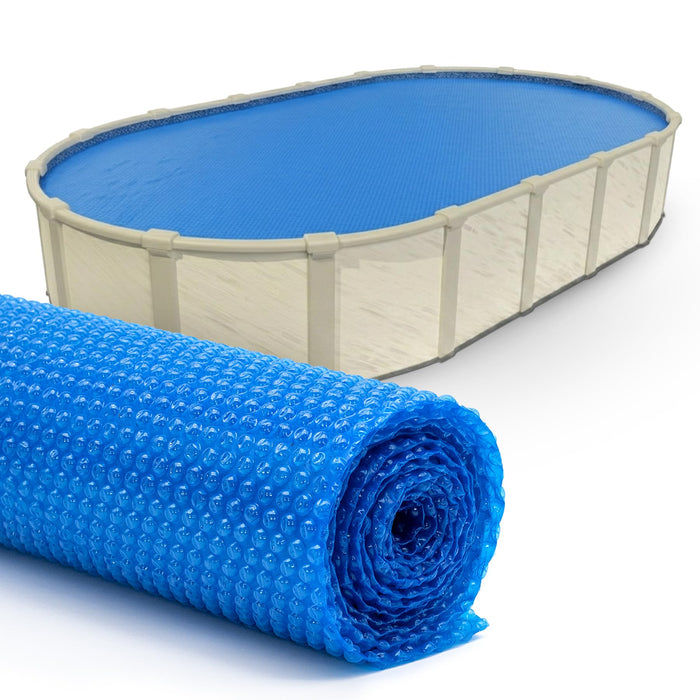Sun2Solar Blue 10 ft x 15 ft Oval Pool Solar Cover | 8 Mil | Heat Retaining Blanket for Inground and Above Ground Swimming Pools | Harness The Sun's Energy to Heat Pool | Bubble Heating Blankets